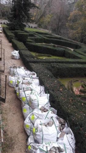 Travaux sans autorisation dans le jardin classé